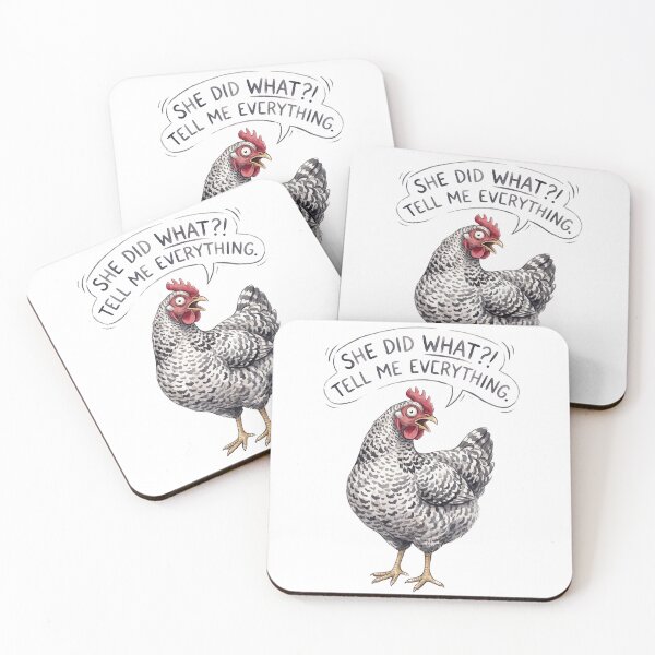 Item preview, Gossip Chicken Hen designed and sold by Tiffany Roy.
