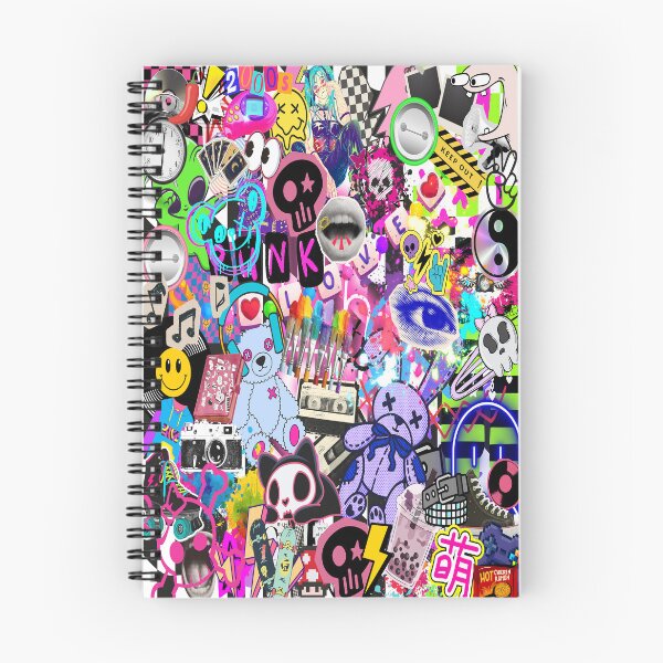 Item preview, Y2K Scenecore Retro Stickerbomb Collage designed and sold by Side By Side Studio.