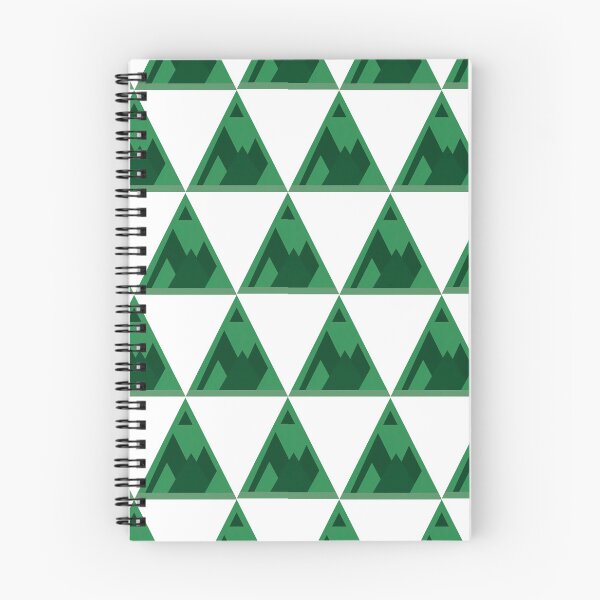 Item preview, Geometric Mountain Pattern – Modern Green Alpine Landscape Design designed and sold by Swish-Designs.