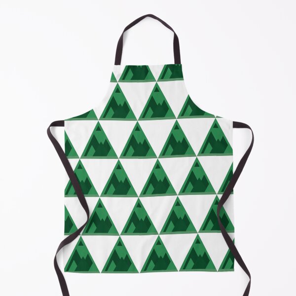 Item preview, Geometric Mountain Pattern – Modern Green Alpine Landscape Design designed and sold by Swish-Designs.