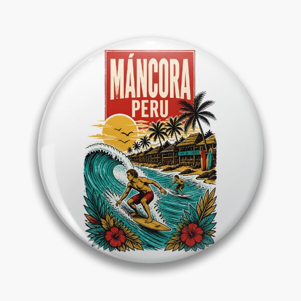 Item preview, Mancora Peru Vintage Travel Tourism designed and sold by TravelersGems.