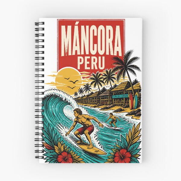 Item preview, Mancora Peru Vintage Travel Tourism designed and sold by TravelersGems.