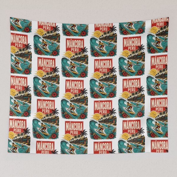 Item preview, Mancora Peru Vintage Travel Tourism designed and sold by TravelersGems.