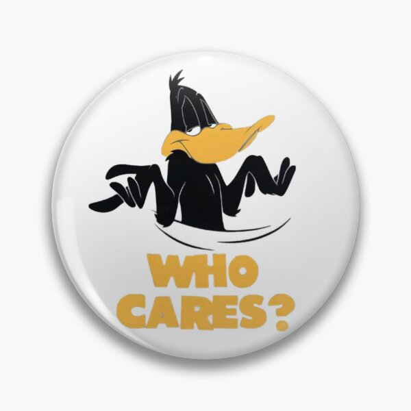 Item preview, Who Cares? Funny Daffy Duck Sarcastic Cartoon Design designed and sold by aloksahu123.