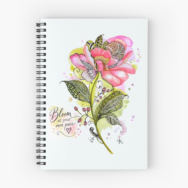 Item preview, Bloom at Your Own Pace Zentangle Floral designed and sold by LorieFossaArt.