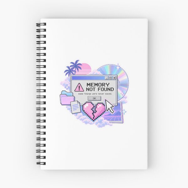 Item preview, Memory Not Found Vaporwave Sticker designed and sold by SystemDreams00.