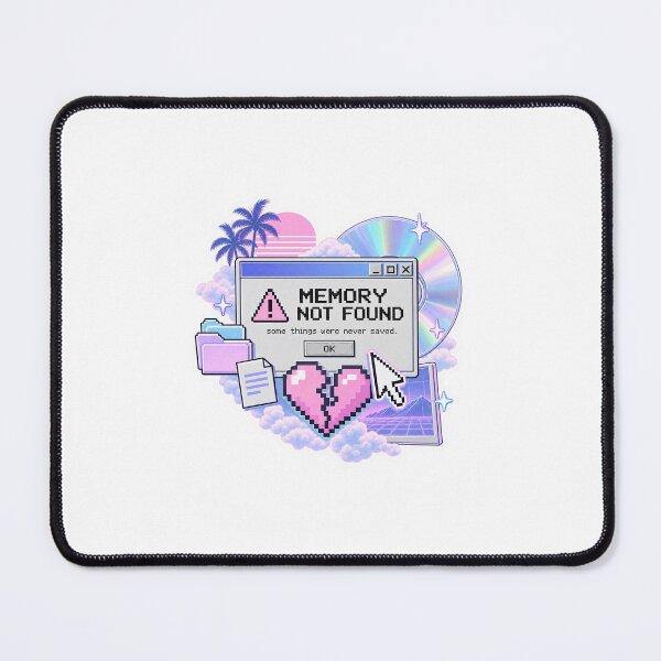 Item preview, Memory Not Found Vaporwave Sticker designed and sold by SystemDreams00.