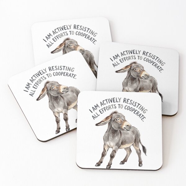Item preview, Resisting Donkey Humor designed and sold by Tiffany Roy.