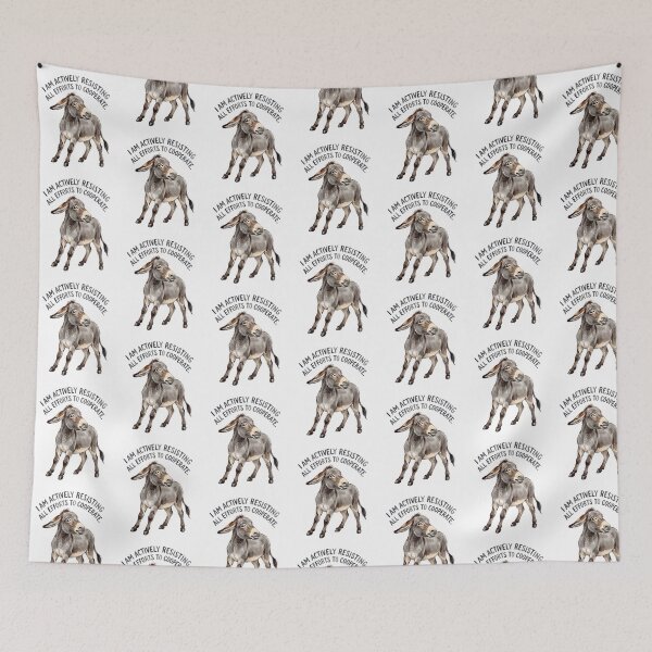 Item preview, Resisting Donkey Humor designed and sold by Roy & Tiffany.