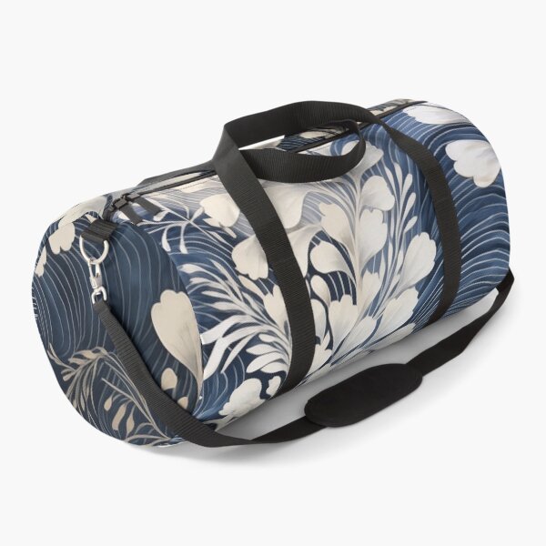 Item preview, Japanese Shibori Indigo Blue and White floral designed and sold by KsaveraArt.