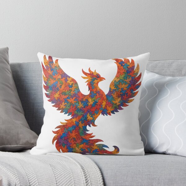 Item preview, Interlocking Wooden Phoenix Jigsaw Puzzle Art Silhouette designed and sold by VisualVerseLab.