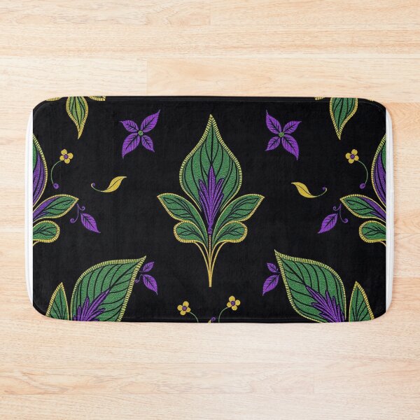 Item preview, purple gold and green floral  designed and sold by sweetytops.