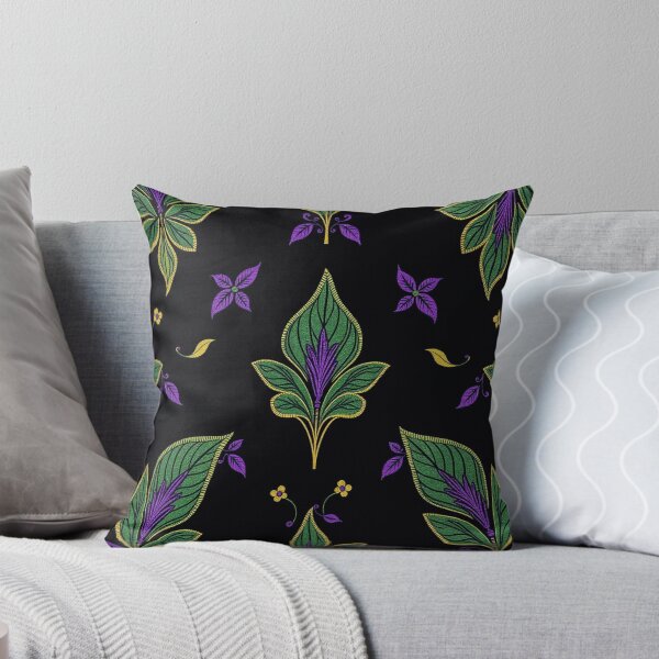 Item preview, purple gold and green floral  designed and sold by sweetytops.