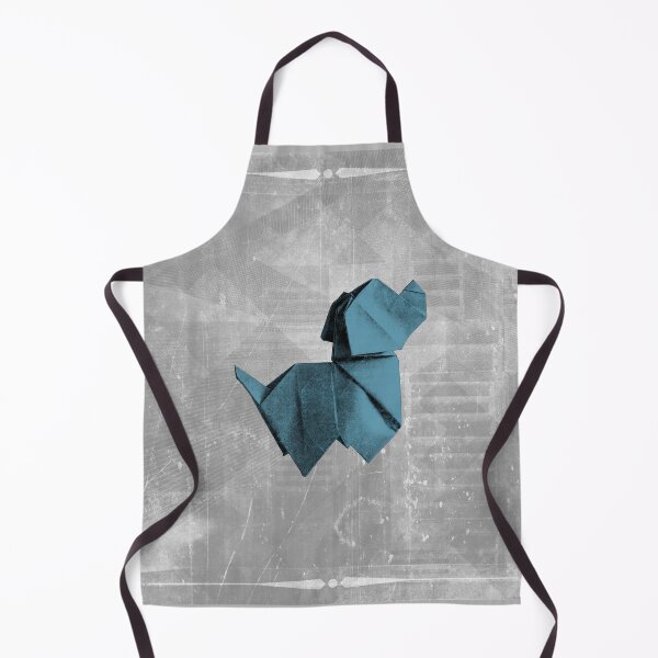 Item preview, Folded Blue Paper Origami Dog Geometric Sculpture designed and sold by Ghoul Enterprises.
