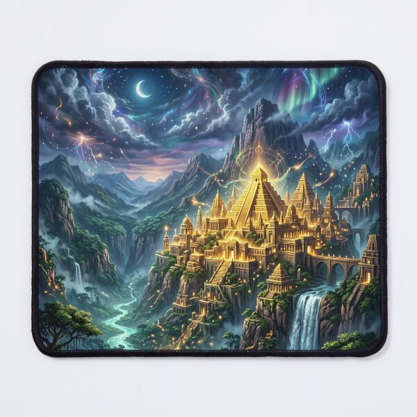 Item preview, El Dorado - Lost City of Gold Fantasy Art designed and sold by Lucid Dream Pixel.