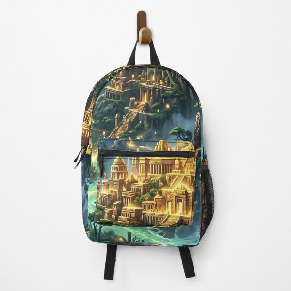 Item preview, El Dorado - Lost City of Gold Fantasy Art designed and sold by Lucid Dream Pixel.