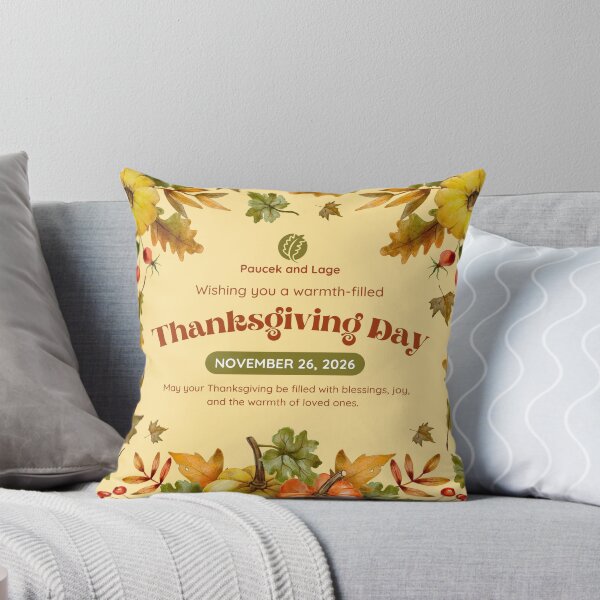 Item preview, Elegant Thanksgiving Greeting Card – Autumn Leaves & Pumpkins designed and sold by Butterfly  Effect.