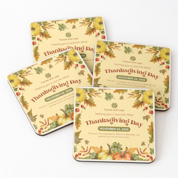 Item preview, Elegant Thanksgiving Greeting Card – Autumn Leaves & Pumpkins designed and sold by Butterfly  Effect.