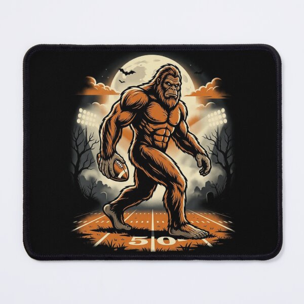 Item preview, Bigfoot Football Halloween Sasquatch Full Moon Spooky Sports Game Night Design designed and sold by 519xdesign.