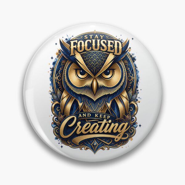 Item preview, Stay Focused Keep Creating Wise Owl Design designed and sold by Yafa-Design.