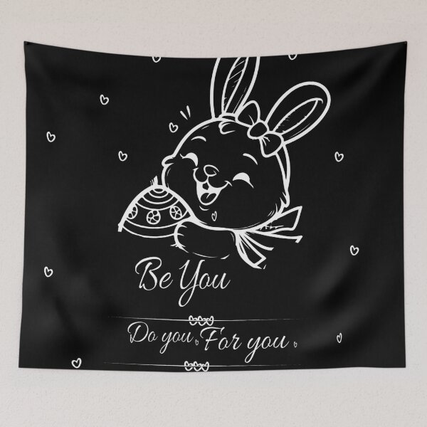 Item preview, Be You Do You For You – Cute Bunny Easter Egg Typography Art designed and sold by Carftora786.