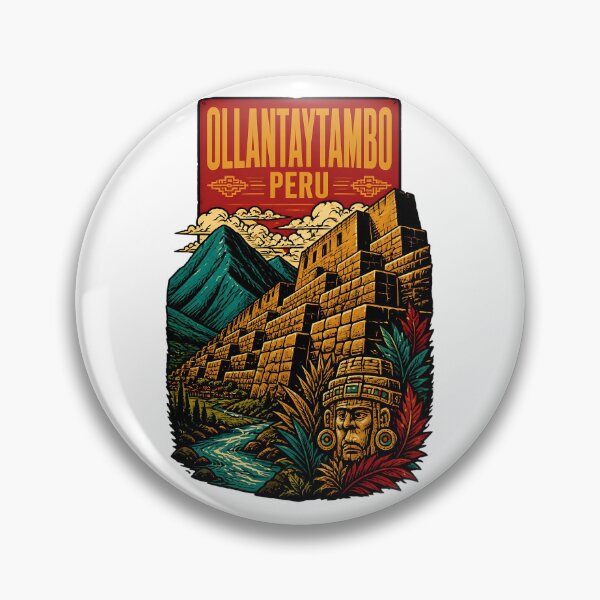 Item preview, Ollantaytambo Peru Vintage Travel Tourism designed and sold by TravelersGems.