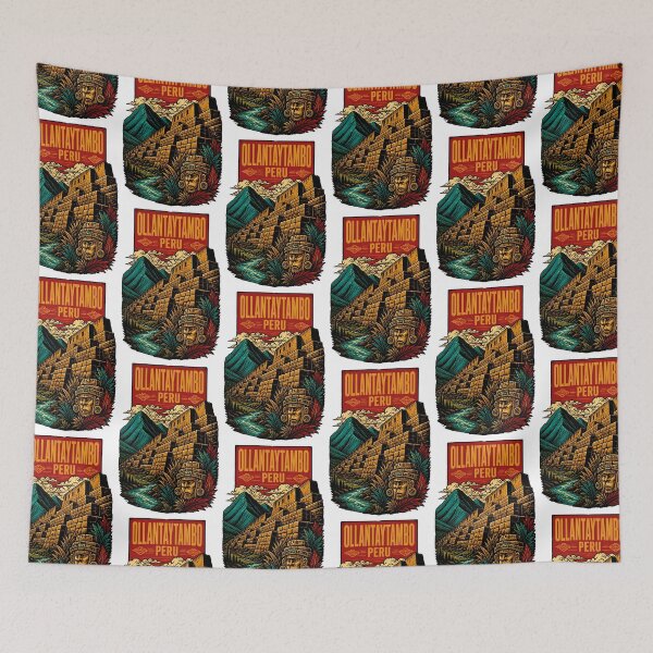 Item preview, Ollantaytambo Peru Vintage Travel Tourism designed and sold by TravelersGems.