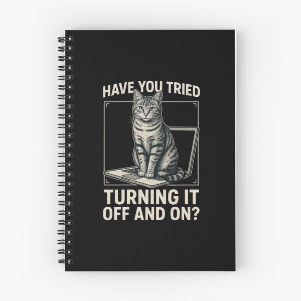 Item preview, Funny Cat Tech Engineer Have You Tried Turning It Off And On, Tech Support Humor, Computer It Guy designed and sold by Dabbing Turtle Designs.
