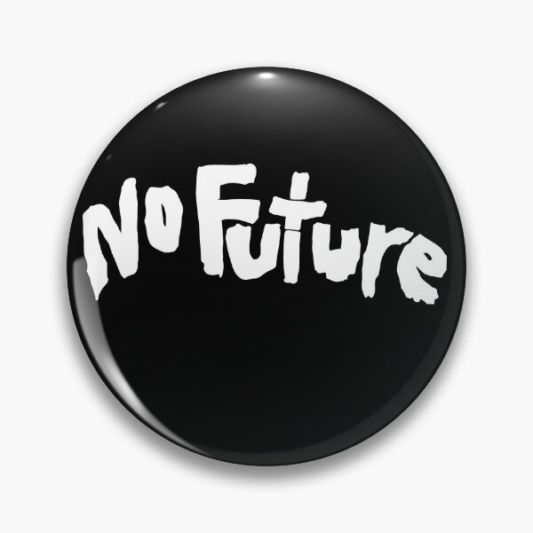 Item preview, Distressed No Future Sci-fi Punk White Text designed and sold by MathWare MathClips.