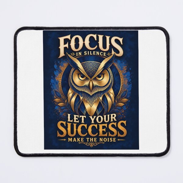 Item preview, Focus in Silence Success Wise Owl Motivation designed and sold by Yafa-Design.