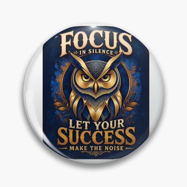 Item preview, Focus in Silence Success Wise Owl Motivation designed and sold by Yafa-Design.