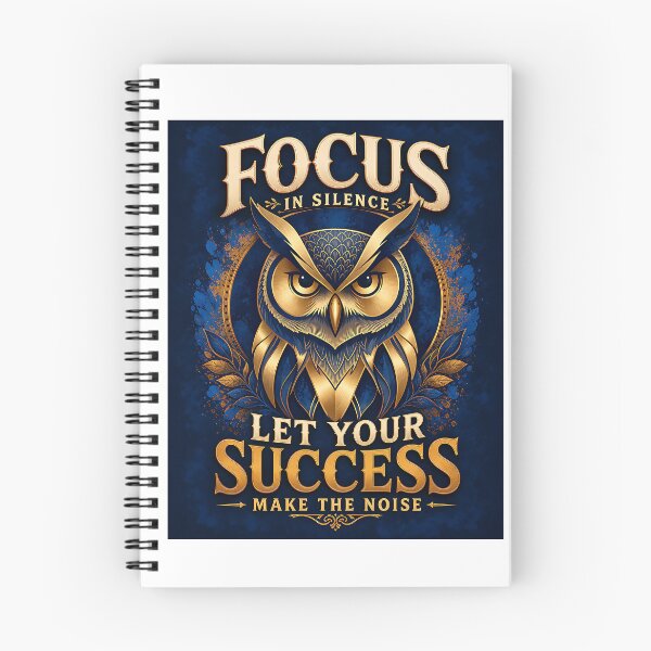 Item preview, Focus in Silence Success Wise Owl Motivation designed and sold by Yafa-Design.