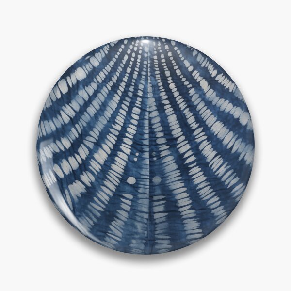 Item preview, Japanese Shibori Indigo Blue and White Mandala designed and sold by KsaveraArt.