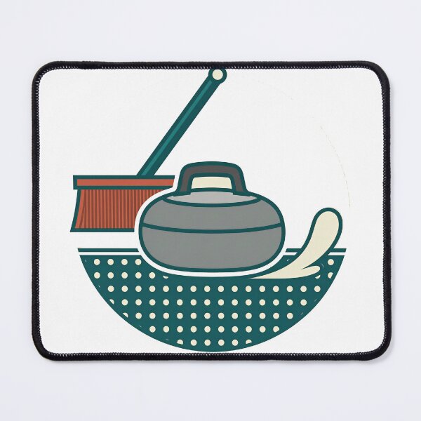 Item preview, Curling Stone Club Emblem Retro Ice Sport designed and sold by DIUMERI.