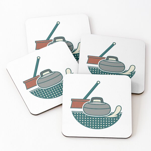 Item preview, Curling Stone Club Emblem Retro Ice Sport designed and sold by DIUMERI.