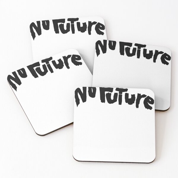 Item preview, Distressed No Future Sci-fi Punk Black Text designed and sold by MathWare MathClips.