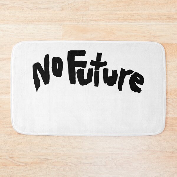 Item preview, Distressed No Future Sci-fi Punk Black Text designed and sold by MathWare MathClips.