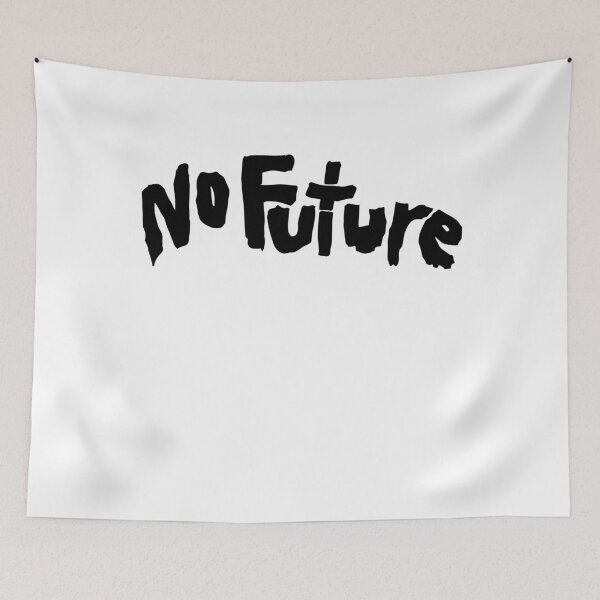 Item preview, Distressed No Future Sci-fi Punk Black Text designed and sold by MathWare MathClips.