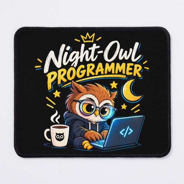 Item preview, Night Owl Programmer Cute Coding Owl Gifts designed and sold by DeliqBrands.