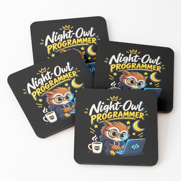 Item preview, Night Owl Programmer Cute Coding Owl Gifts designed and sold by DeliqBrands.