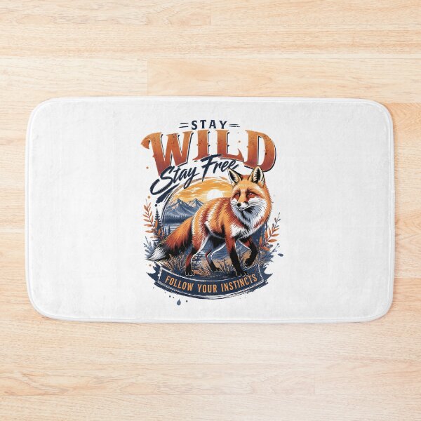 Item preview, Wild Fox Stay Free Follow Your Nature Instincts designed and sold by Yafa-Design.