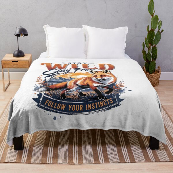 Item preview, Wild Fox Stay Free Follow Your Nature Instincts designed and sold by Yafa-Design.