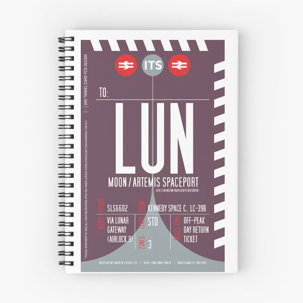 Item preview, Moon Boarding Pass (Interplanetary Space Travel Ticket Collection) designed and sold by BGALAXY.