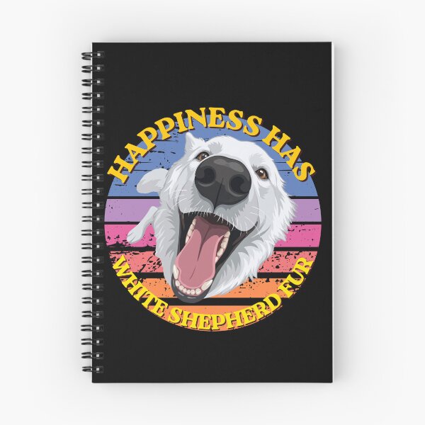 Item preview, Happiness Has White Shepherd Fur Dog Lover Design designed and sold by Biczekdziczek.