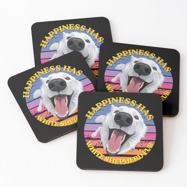 Item preview, Happiness Has White Shepherd Fur Dog Lover Design designed and sold by Biczekdziczek.