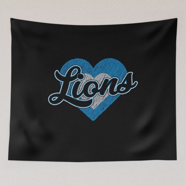 Item preview, Vintage Lions Hearts Distressed Football Sports Fan Team Spirit designed and sold by RockTheFeal.