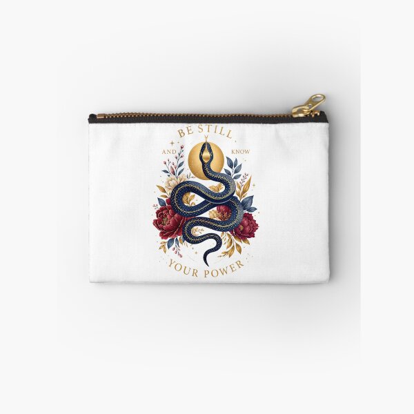 Item preview, Mystical Snake Floral Be Still Know Your Power designed and sold by Yafa-Design.