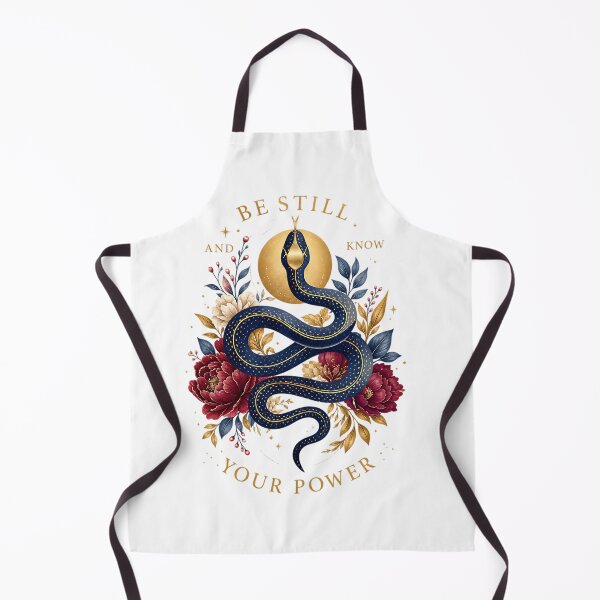 Item preview, Mystical Snake Floral Be Still Know Your Power designed and sold by Yafa-Design.