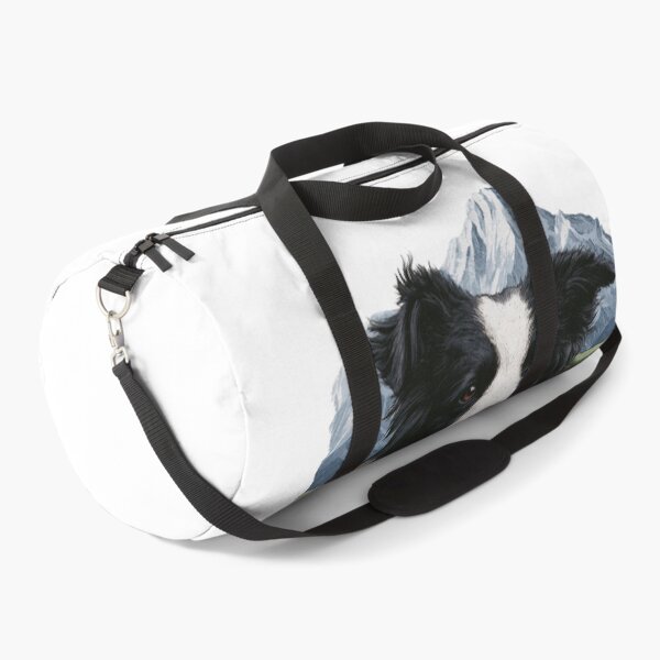 Item preview, Happy Border Collie Hiking Dog Mountain Adventure designed and sold by NicolasGlowArt.