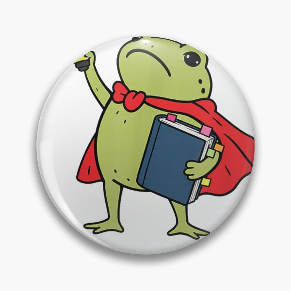 Item preview, Annotator Frog with Red Cape and Marker designed and sold by otaku.edwardj.
